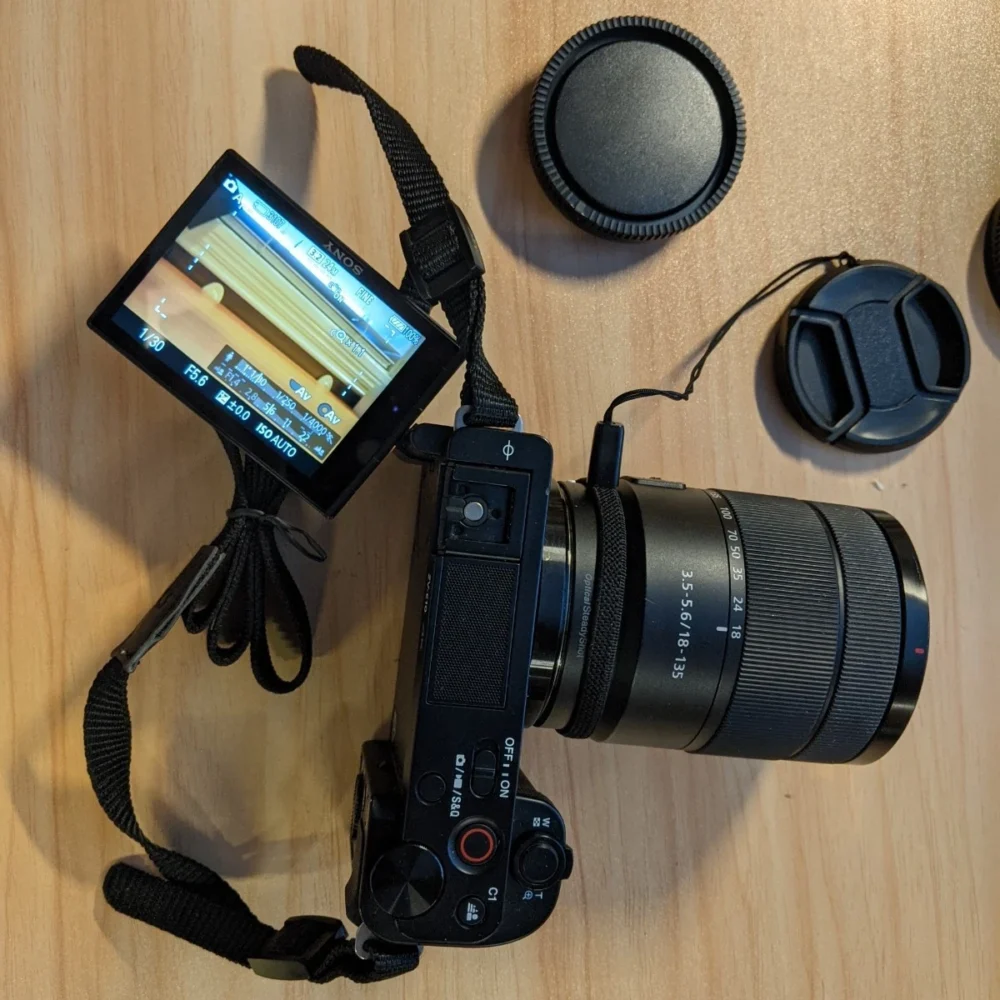 Sony ZV-E10 Mirrorless Camera with 18-135mm Lens Kit (Black)