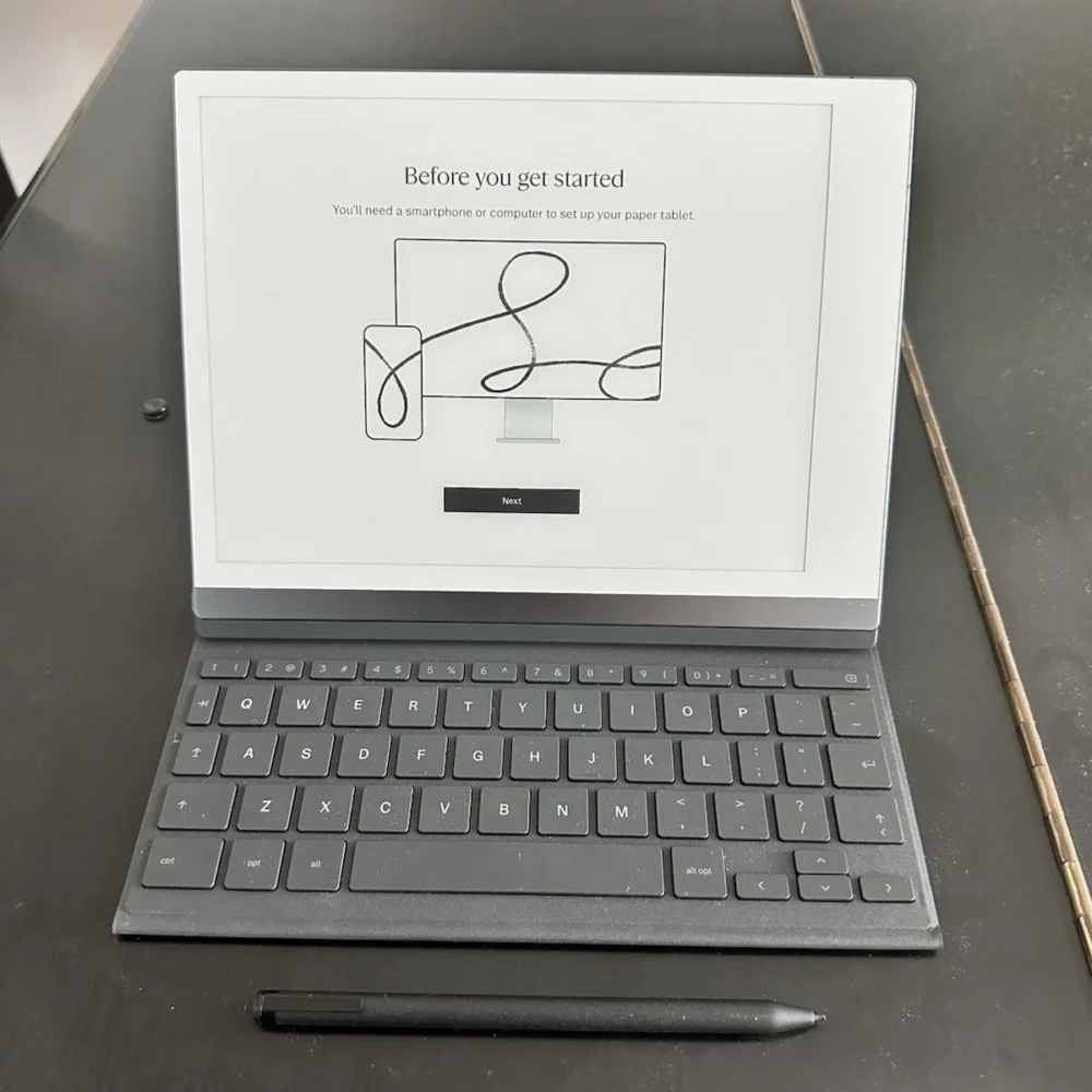 reMarkable 2 10.3” Paper Tablet with Marker Plus and Book Folio