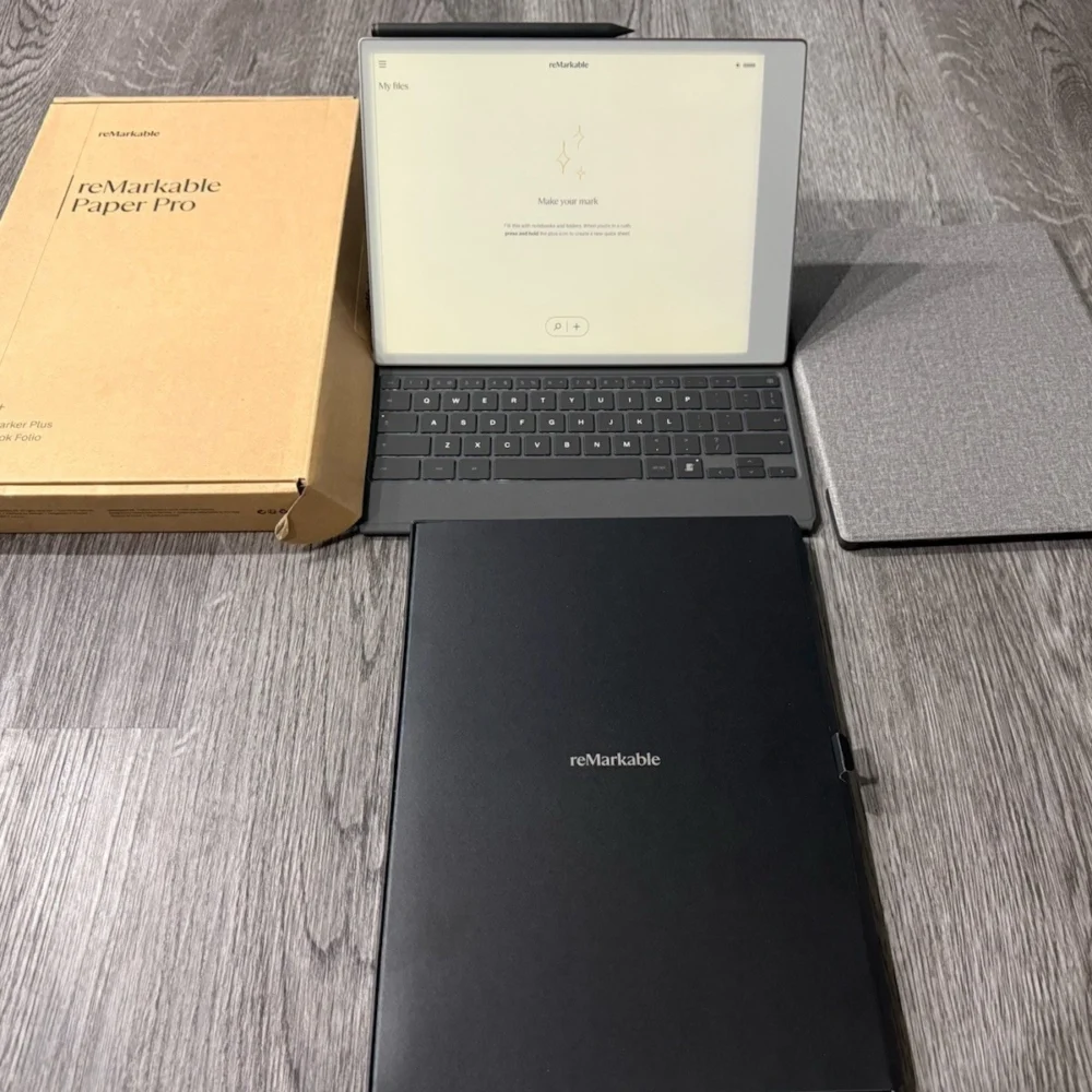 Remarkable Paper Pro With Folio Keyboard And Marker Plus
