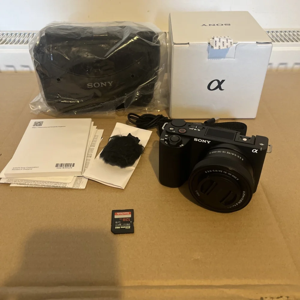Sony Alpha ZV-E10 II Mirrorless Digital Camera with 16-50mm Lens 128GB SD Card