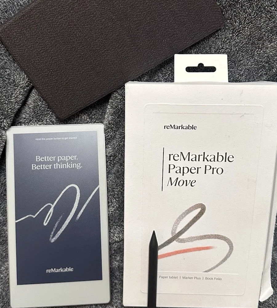 reMarkable Paper Pro Move Bundle w Marker Plus & Protective Weave Folio